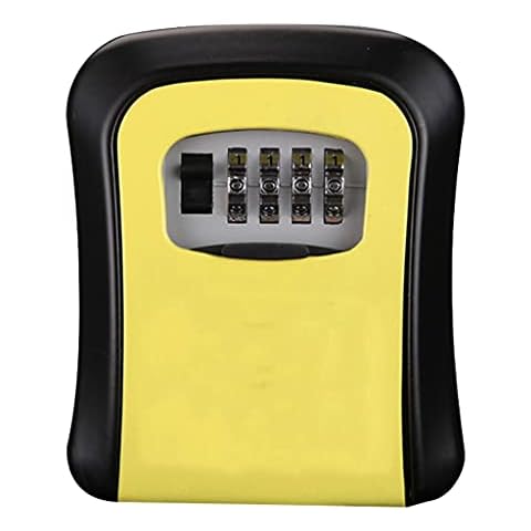 Home Password Key Box Wall-mounted Key Box Color Large-capacity Key Box Can Be Used For Home School Company (Color : Yellow, Size : 9.4 * 5 * 11.4cm) Cover