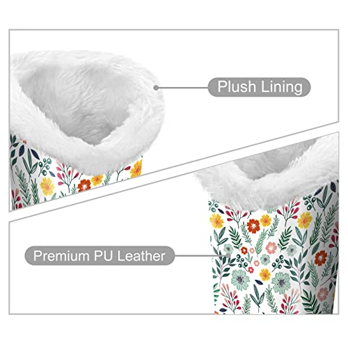 Fintie Plush Lined Eyeglasses Holder, Glasses Stand Case, Anti-scratch Glasses Storage Organizer for Desk, Nightstand, Office, Spring Bloom