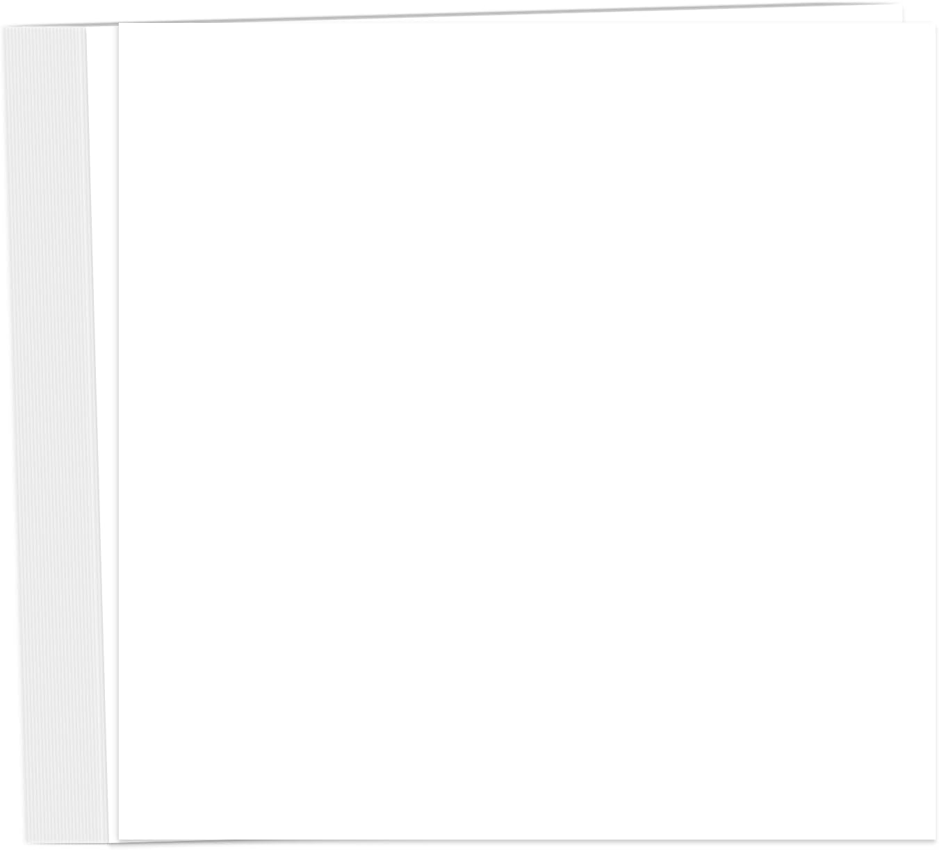 White Cardstock 12x12, 100 Sheets Cardstock Paper, Goefun 65lb White Card Stock Paper for Card Making, Crafting, Scrapbook, Photo Albums