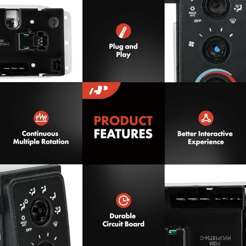 A-Premium Heater Climate Control Panel Module Compatible with Dodge Ram 1500 1999-2001, Ram 2500 1999-2002, Ram 3500 1999-2002 - Without Power Mirrors by A-Premium - Image 7