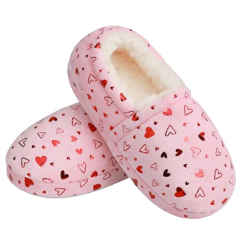 MIXIN Girls Slippers Mermaid Princess No-Slip Memory Foam Slippers Soft Rubber Sole House Shoes for Bedroom Indoor Outdoor (Toddler/Little/Big Kid) by MIXIN - Used condition - US$14.58