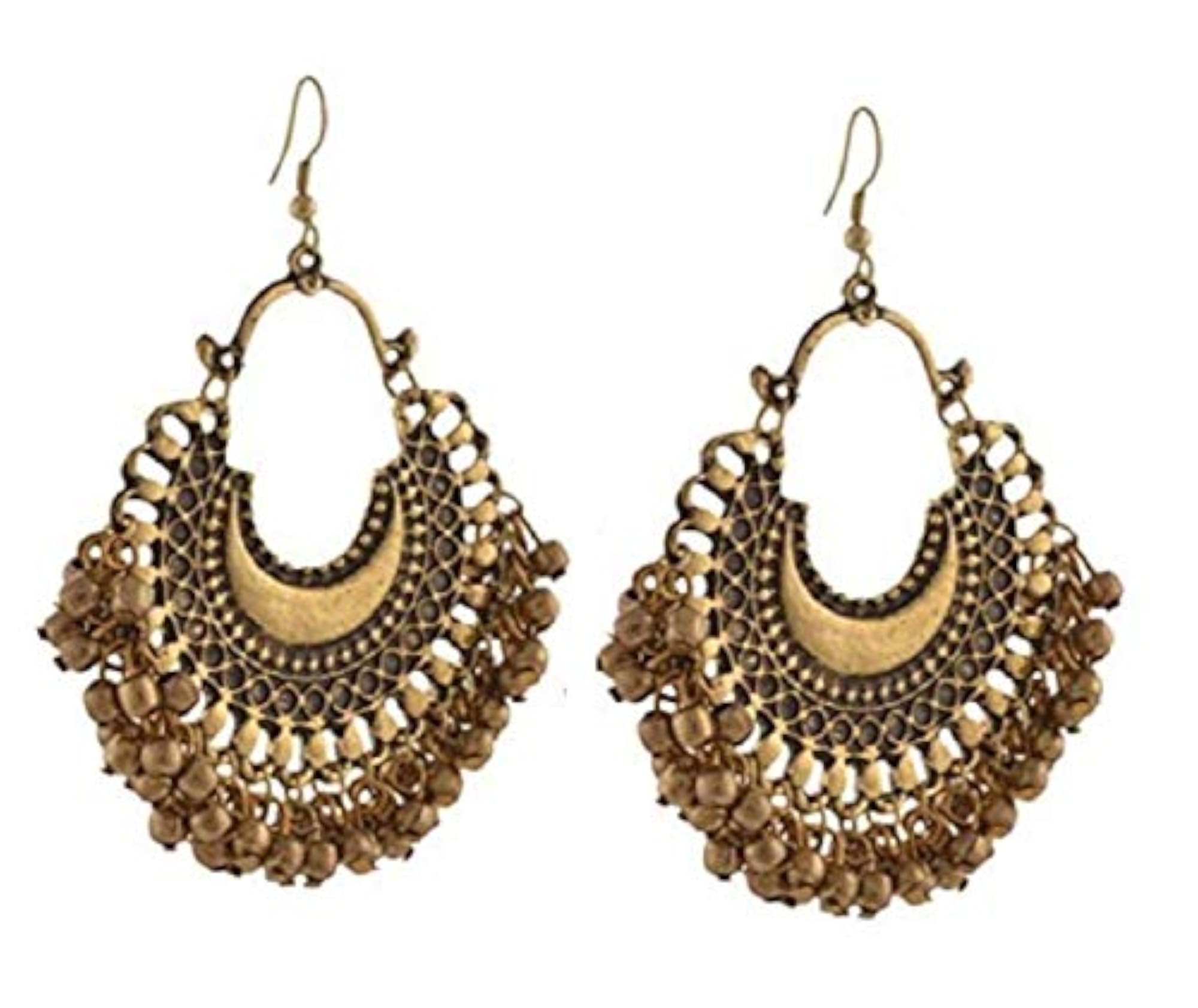 5pc Jhumka & Chandbali Drops Danglers Combo Pack, Alloy