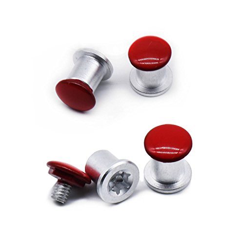 Vis Oakley Jawbone de rechange en acier inoxydable rouge résistant à la corrosion