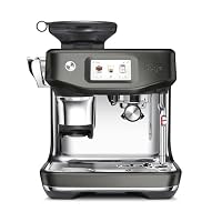 Sage - The Barista Touch Impress - Kaffeemaschine mit automatischer Milchaufschäumung, integriertem Mahlwerk & Cold Brew-Funktion - Intelligente Dosierung, assistiertes Tampern - Schwarzer Edelstahl – Ansicht 1