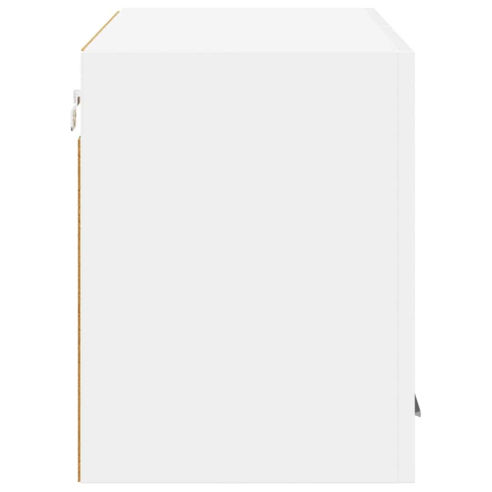 ATOMSTACK MAKER Szafka wisząca, regał ścienny, regał kuchenny, biały, 80 x 31 x 40 cm, materiał drewnopochodny z 2 zawiasami, nowoczesny, minimalistyczny design, do kuchni i salonu, maks. obciążenie
