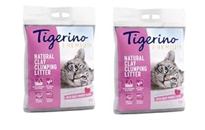 Tigerino Premium Katzenstreu Klumpstreu Babypuder (2 Stück)
