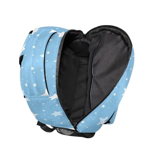 Sac à dos école bleu clair étoiles S étudiant grande capacité