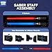 TOY Life 2 in 1 Light Up Saber 2 Pack for Kids Expandable Light Up Sword for Kids Adult LED + FX Sound Lightsavers Dual Light Up Toy Dark Saber for Adult Galaxy Wars Saber