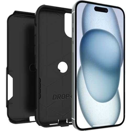 OtterBox iPhone 15 Plus and iPhone 14 Plus Commuter Series Case - Black, Slim & Tough, Pocket-Friendly, with Port Protection by OtterBox - Image 4