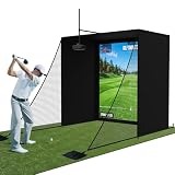 Neoaider Golf Simulator Enclosure, 8x8 ft Golf Enclosure
