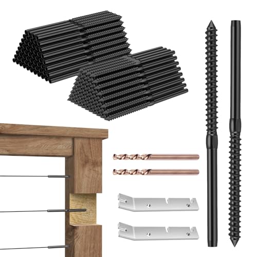 Vis tire-fond T316 en acier inoxydable noir CKE BCR35 pour poteau bois