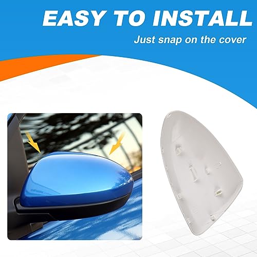 Car Door Rearview Mirror Cover Cap Housing Protective Cover for Exterior Mirrors Fit for Mazda 2 Mazda 3 2010-2013(Without Signal Lamps Version) GS1E-69-1N7A-87 69-1N7A(Gray Left Driver Side) by CZShiYue - Used condition - Image 7