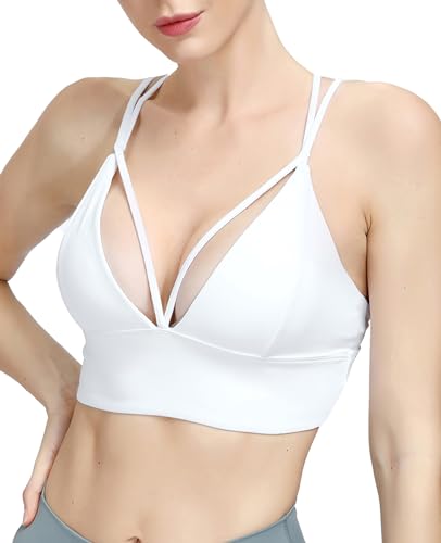 Image of MotoRun Bralettes for Women, Strappy Sports Bra Push up Bralette Sexy Bras Rave Top
