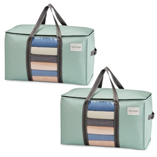 VENO 2 Pack Heavy Duty Moving Bags w/Clear Window,Extra Large Storage Bag