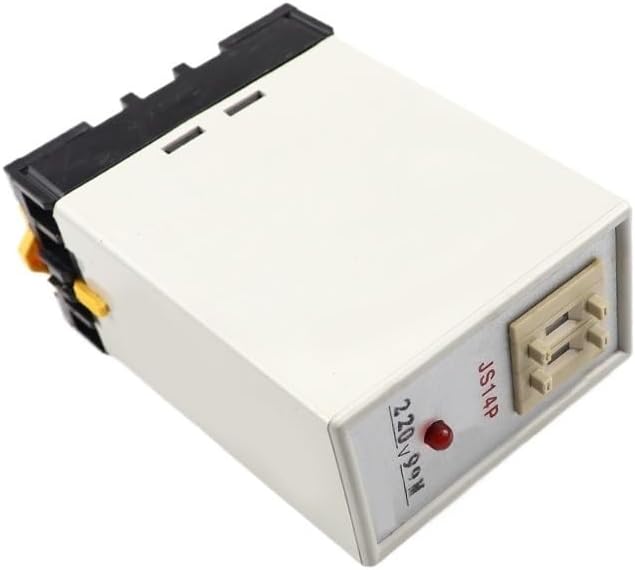JS14P Timer Relay Digital Display Delay Time Relay with Base(24VDC,1-99S)