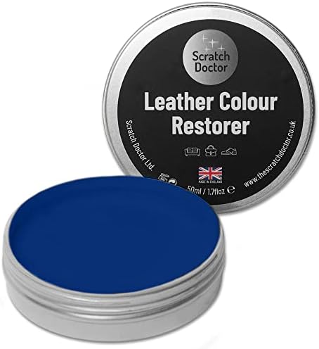 Scratch Doctor Leather Colour Restorer Easily Repair & Recolour Faded or Worn Leather Sofas Chairs Handbag Shoes Boots Saddle Equestrian Tack (Black, 50ml)