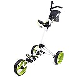 * Größe des Golf Cart (offen): 162cm * 68cm * 113cm.Packmaß: 42 * 45 * 79cm, Größe Rad: 27cm (10,6