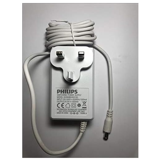 24 V laddare för Philips BRI954/00 19,5 V Lumea Prestige IPL hårborttagningssystem