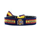 BDM Pulsera de la Bandera de España con el Escudo Nacional y Fondo en Azul Marino con Cierre Ajustable. Regalo Unisex para Hombre o Mujer EUR€492EUR€4.92