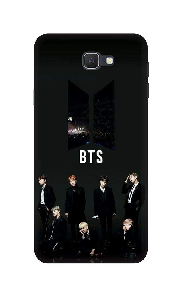 Arvi Enterprise BTS 2 Slim Light Printed Hard Plastic Back Case Cover for Samsung Galaxy J7 Prime/On 7 2016/J7 Prime 2 (Black)