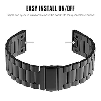 Bracelet Acier Inoxydable MoKo Pour Garmin Fenix 5/5 Plus/Forerunner 935 - Remplacement
