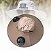 FytStycale Fishing Cap with Built-in Fan and Wide Brim for Outdoor Use, Khaki