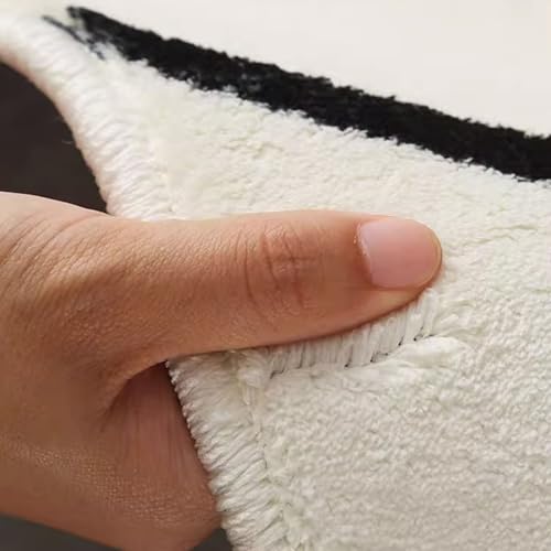 Tapis rond illusion d'optique en polyester doux et antidérapant pour Noël