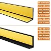 Profilo Antiscivolo Per Bordi Scale Autoadesivo 40x25 Mm – Set 5 Pezzi Da 100 Cm In PVC Nero