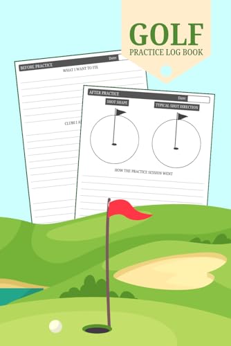 Golf Practice Log Book