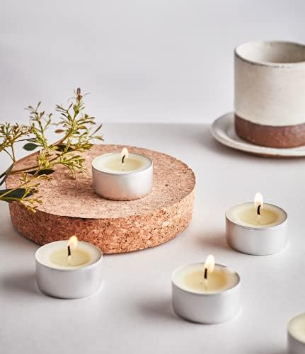 St. Eval Spring Flower - Scented Tealights - Candle - Refreshing Fragrance - Fresh Green Scent of Hyacinth, Rose & Spring Flowers from an English Country Garden - Made in Cornwall - Pack of 9