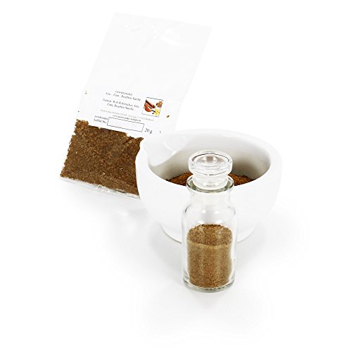 Gewürzzucker Anis - Zimt - Bourbon Vanille, Eis Topping, Smoothie Zutaten Zucker Natur, Zucker vegan, Dekor Backzutaten, glutenfrei, lactosefrei, 20g