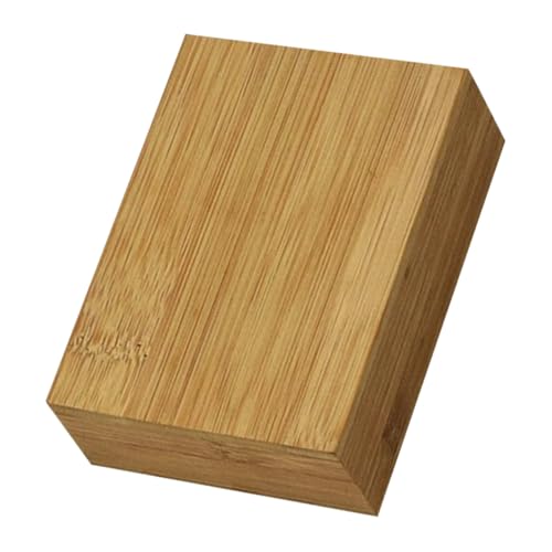 NOLITOY Caja de Madera para Barajas de Póker Contenedor para Cartas Organizador Resistente y Práctico para Almacenamiento con Tapa Grande Protección Segura para Cartas y Objetos Pequeños