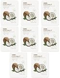 Natural Peau [8 Packs] Coconut Hydrating Collagen Essence Face Mask (28 g / 0.99 oz.)
