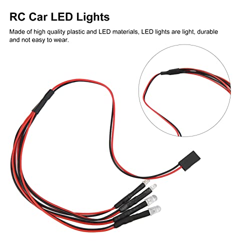 Tbest Scx24 Led Lights Splitter Light Kit Gladiator Rear Bumper With Amber Axial 24 Deadbolt4 Led Rc Car Led Light Rc Car Upgrade Parts For Axial Axial Scx24 1 24 Remote Control Car - Image 3
