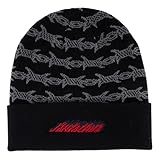 [SANTA CRUZ] サンタクルーズ WIRED FLAME DOT BEANIE HAT【正規輸入品】 (JP, アルファベット, Free Size, ブラック)