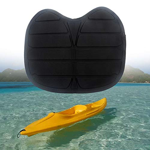Uxely Kayak Seat Cushion, Canoeing Seat, Waterproof Kayak Seat Pad, Detachable Black Kayak Seat Pad Cushion #TOP4