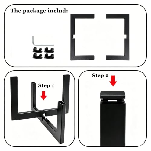 Rosqmor Support Plantes Interieur Métal, Tabouret Plante Noir, étagère Plante Petit Plant Stand pour Les Coins, Support Pot De Fleur pour Le Salon, La Chambre, Le Balcon Et Le Jardin – vue 3