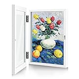 Design: Der 3D kunstfoto rahmen kinder ist mit 25 x 34 cm und 1,98 cm (Tiefe) innen gefertigt, und bietet eine perfekte Größe für max. DIN A4 (21cmx29.7cm) Kunst-Werke und für etwa 50-150 Kinderzeichnungen tief zum befüllen.