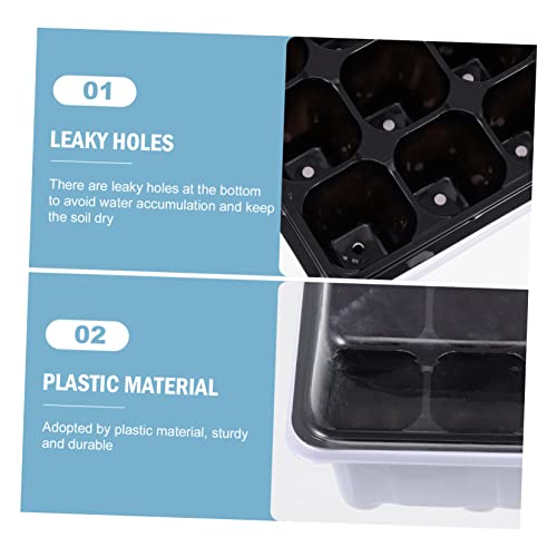 YARNOW 1 Conjunto De Bandejas De Caixa De Mudas Suculentas Vasos De Plantas De Plástico Bandeja De C