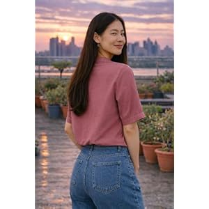 litzo shirts for women korean style long sleeve button down regular fit western latest stylish office wear tops women no 98 101