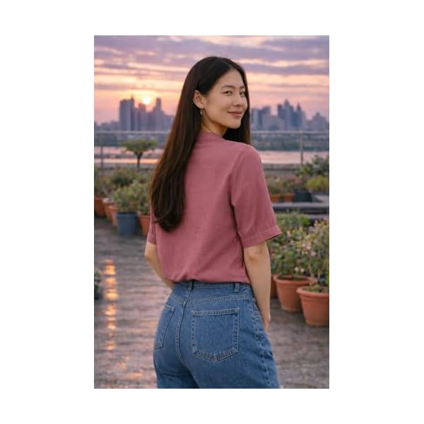 litzo shirts for women korean style long sleeve button down regular fit western latest stylish office wear tops women no 98 101
