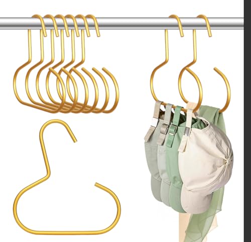 Belt Hanger for Closet, Great Space Saving Belt Hanger, Durable and Sturdy Steel Material, Smooth & Burr-Free Surface, Easy to Use, Multipurpose Closet Hangers for Storing Ties, Scarfs, Hats, 6 Pack by IDEASHIP - Used condition - US$11.09