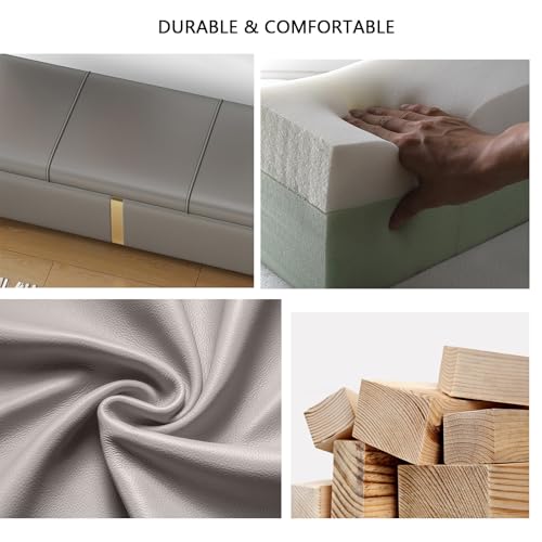 Ottoman de rangement gris pour sublimer votre bout de lit - 6