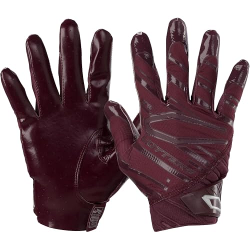 Cutters Rev Pro 6.0 Receiver Gloves Solid Maroon XX-Large