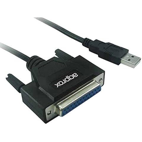 Adaptador USB a paralelo Approx APPC26, color negro Cover