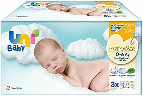Uni Baby Yenidoğan Islak Mendil 3*40 Yaprak - Görsel 1