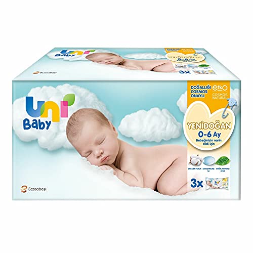 Uni Baby Yenidoğan Islak Mendil 3*40 Yaprak