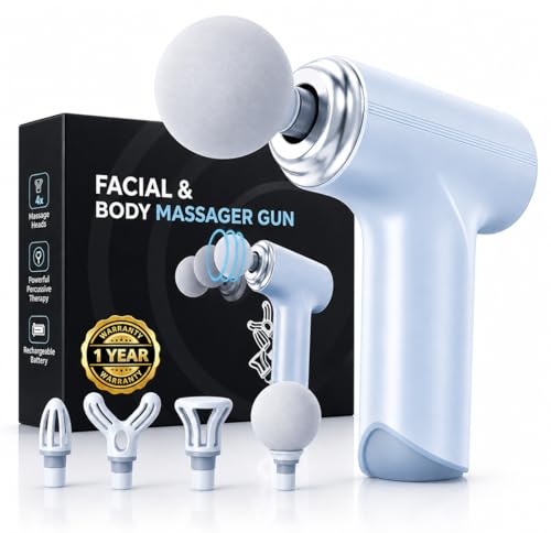 Image of Mini Gun Massager Machine for Pain Relief - Body, Neck, Shoulders, Back, Arms & Feet Massager- 6 Speed Settings -7 Type-C Charging for Muscle Pain Relief Recovery. (Multi Colour)