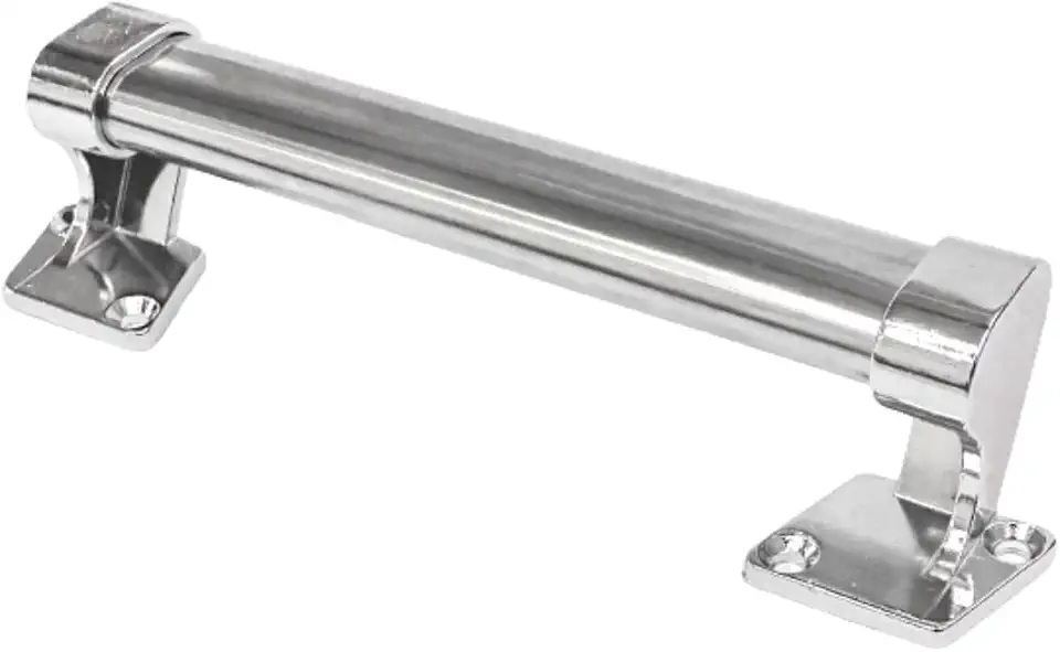 Puxador para portas de abrir e correr em aço inox 15cm 1un (Niquelado)