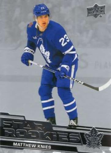 2023-24 Upper Deck Star Rookie #4 Matthew Knies Toronto Maple Leafs Official NHL Hockey Card in Raw (NM or Better) Condition